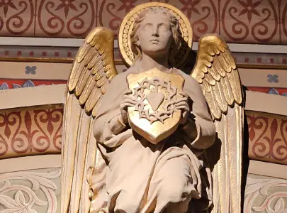 hôtel fourvière lyon hall d'entrée ange décoration christelle lefresne (1)