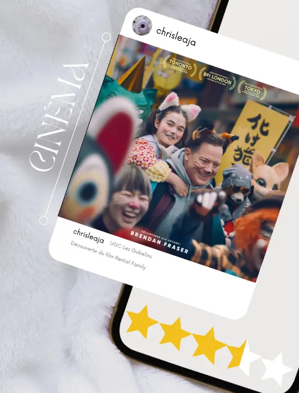 Rental Family - cinéma - notation - Brendan Fraser - Christelle Lefresne